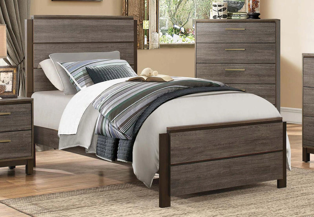 Vestavia Twin Bed in Gray 1936T-1