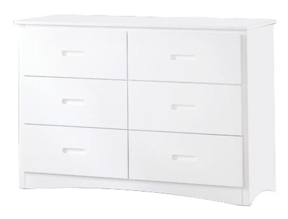 Galen 6 Drawer Dresser in White B2053W-5