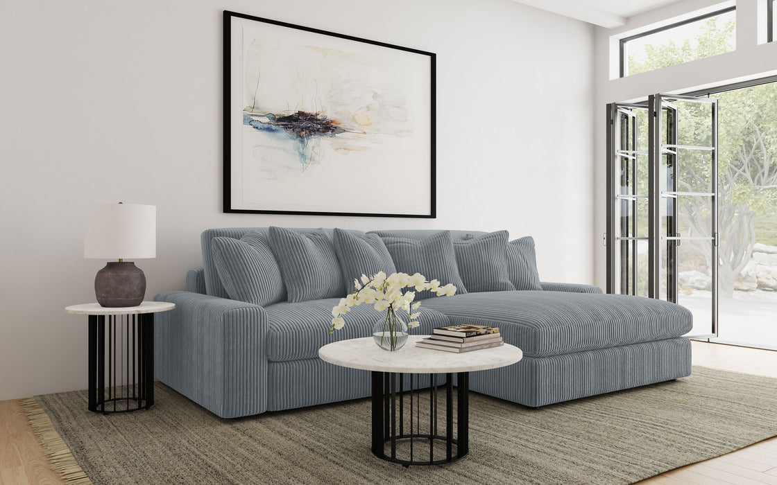 Blaine Upholstered Reversible Sectional Fog