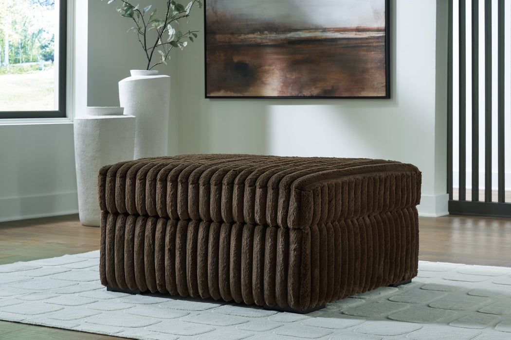Midnight-Madness Oversized Accent Ottoman