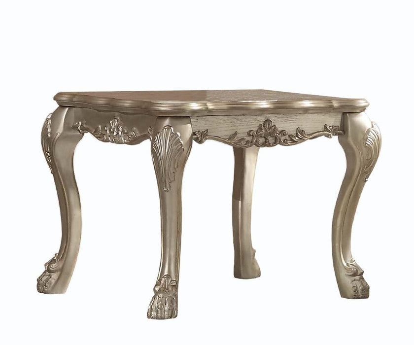 Acme Dresden End Table in Gold Patina 83161