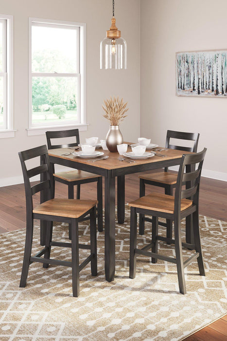 Gesthaven Counter Height Dining Table and 4 Barstools (Set of 5)