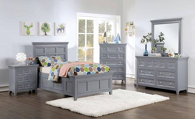 CASTILE Cal.King, E.King, Full, Queen, & Twin Bed, White, Pink, & Grey