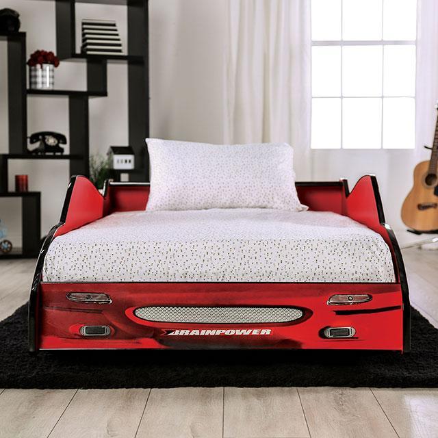 DUSTRACK Twin Bed, Blue & Red