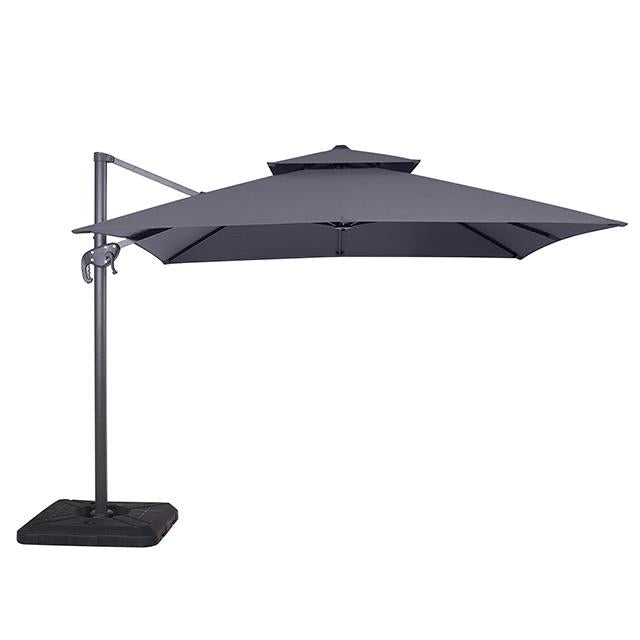 Hero 10 Ft Square Umbrella w/ Double Top + 37" Large Base