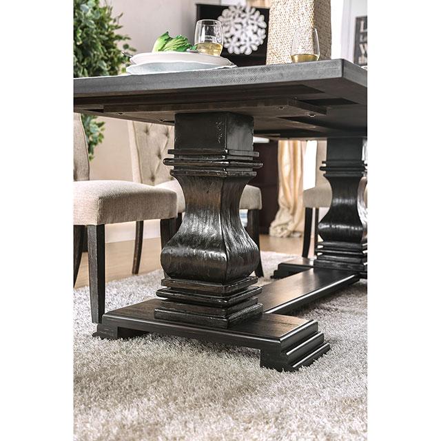 Nerissa Antique Black Dining Table