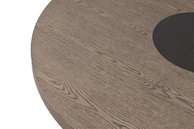 Broager 5 Pc Dining Table Set (White Caster Chairs) Rustic Oak