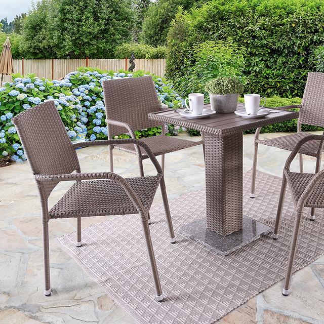 Aminta 3 & 5 Piece Patio Bistro Set