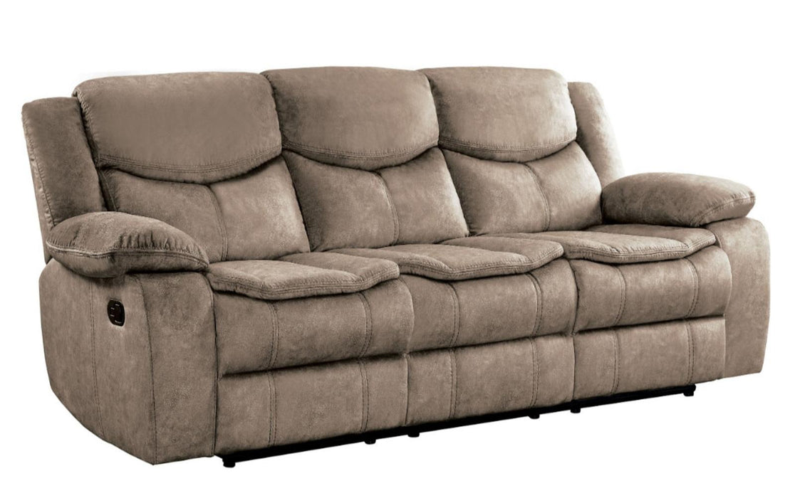 Bastrop Double Reclining Sofa in Brown 8230FBR-3