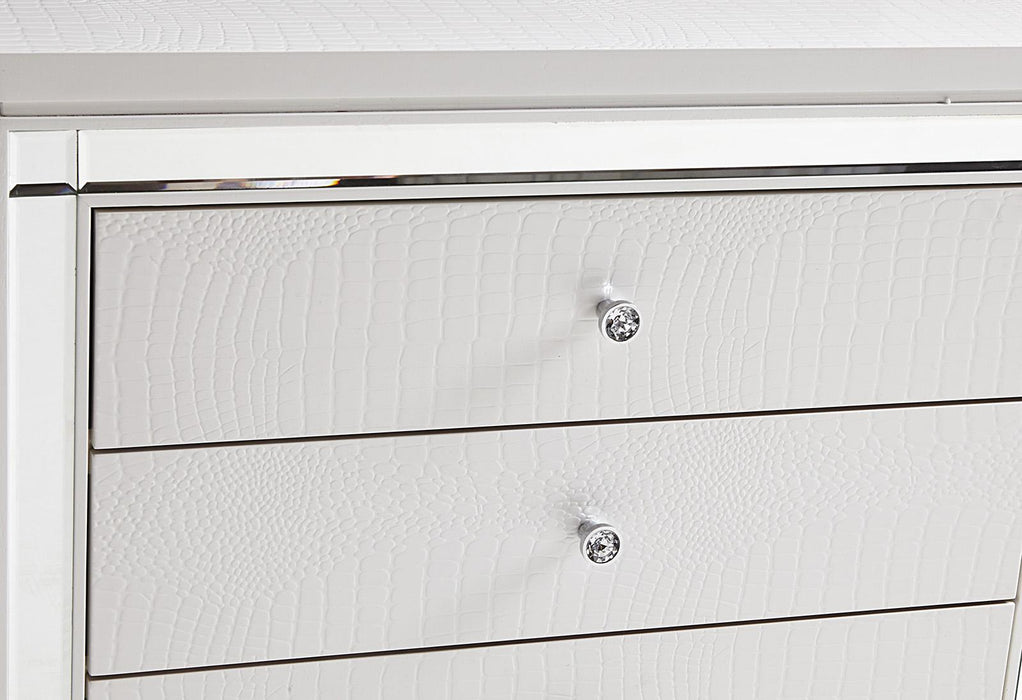 Alonza 9 Drawer Dresser in White 1845-5