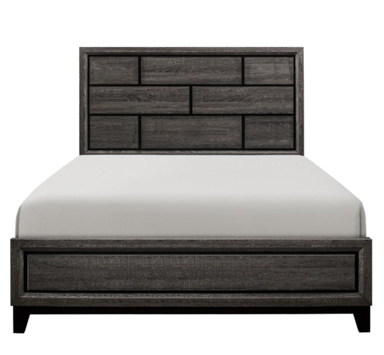 Davi Queen Panel Bed in Gray 1645-1*