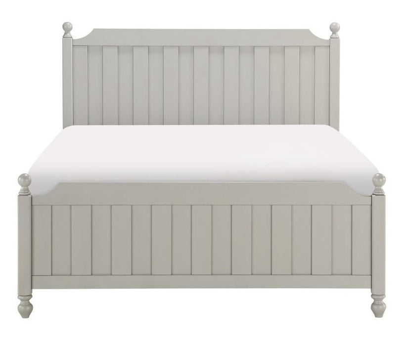 Wellsummer Queen Panel Bed in Gray 1803GY-1* image