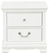 Homelegance Lucida 2 Drawer Nightstand in White 2039W-4 image