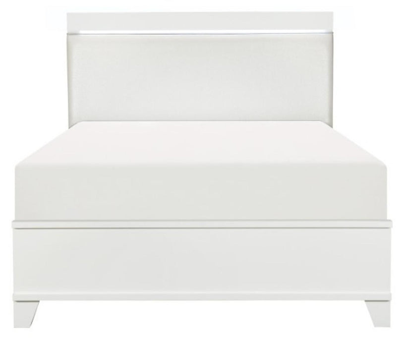 Kerren King Platform Bed in White 1678WK-1EK*