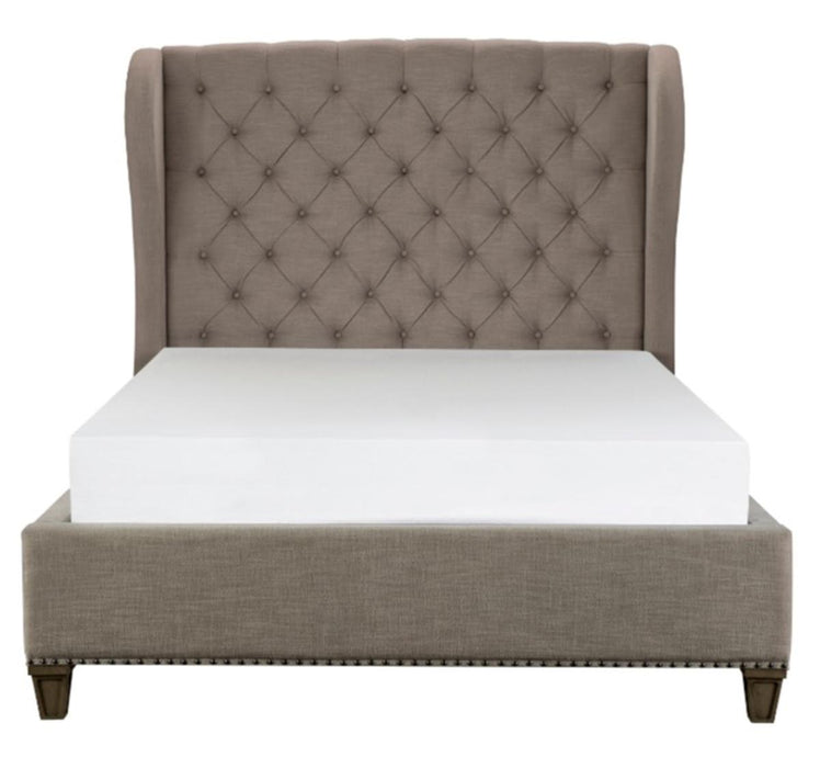 Vermillion Queen Upholstered Panel Bed in Gray 5442-1*