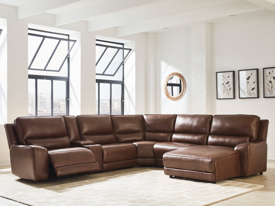 DeepWakes Power Reclining Sectional with Chaise
