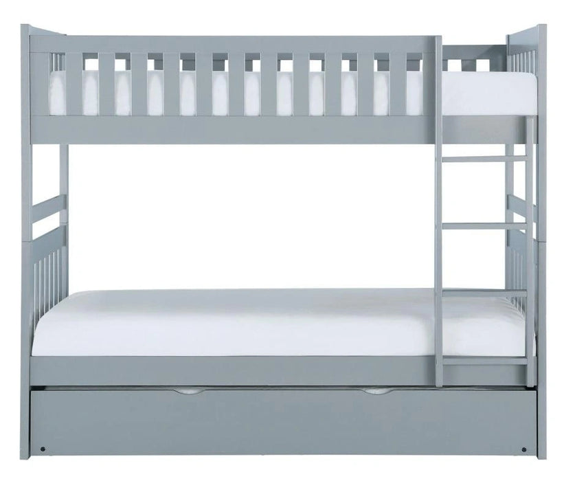 Orion Twin/Twin Bunk Bed with Trundle in Gray B2063-1*R