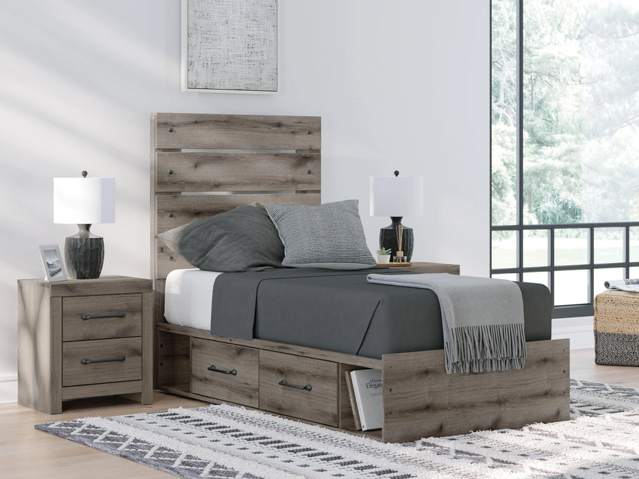 Graystorm Bed with Storage