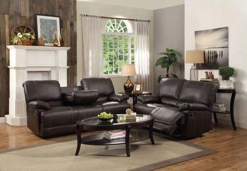 Cassville Double Reclining Sofa in Dark Brown 8403-3