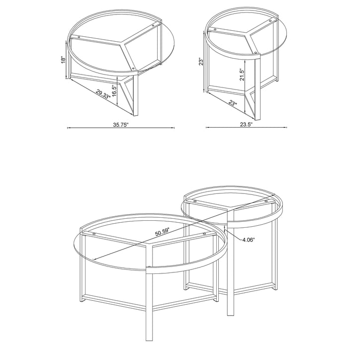 Delia Nesting Coffee Table
