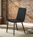 Hosmer Black Top Grain Leather & Antique Black Side Chair image